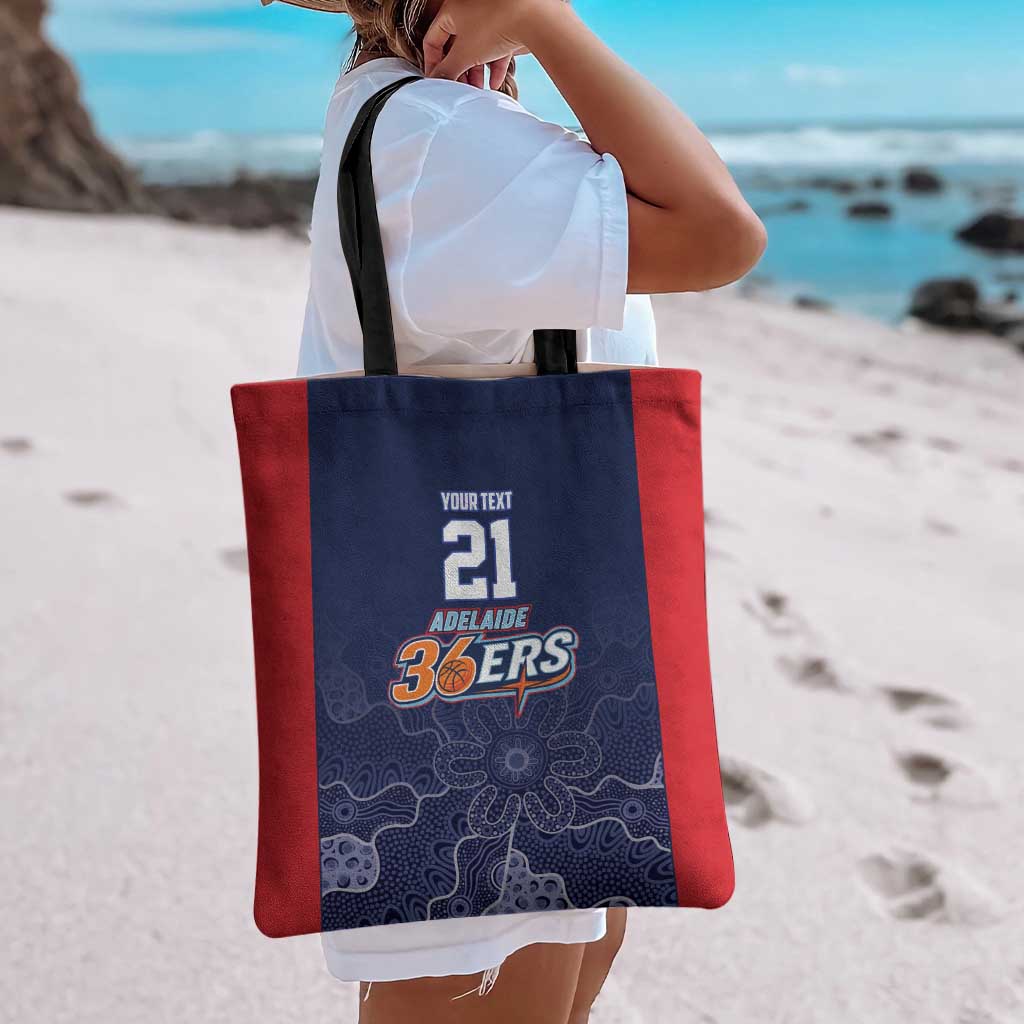 Basketball Custom Adelaide Tote Bag Simple Australian Dot Art - Aussie Hoodie