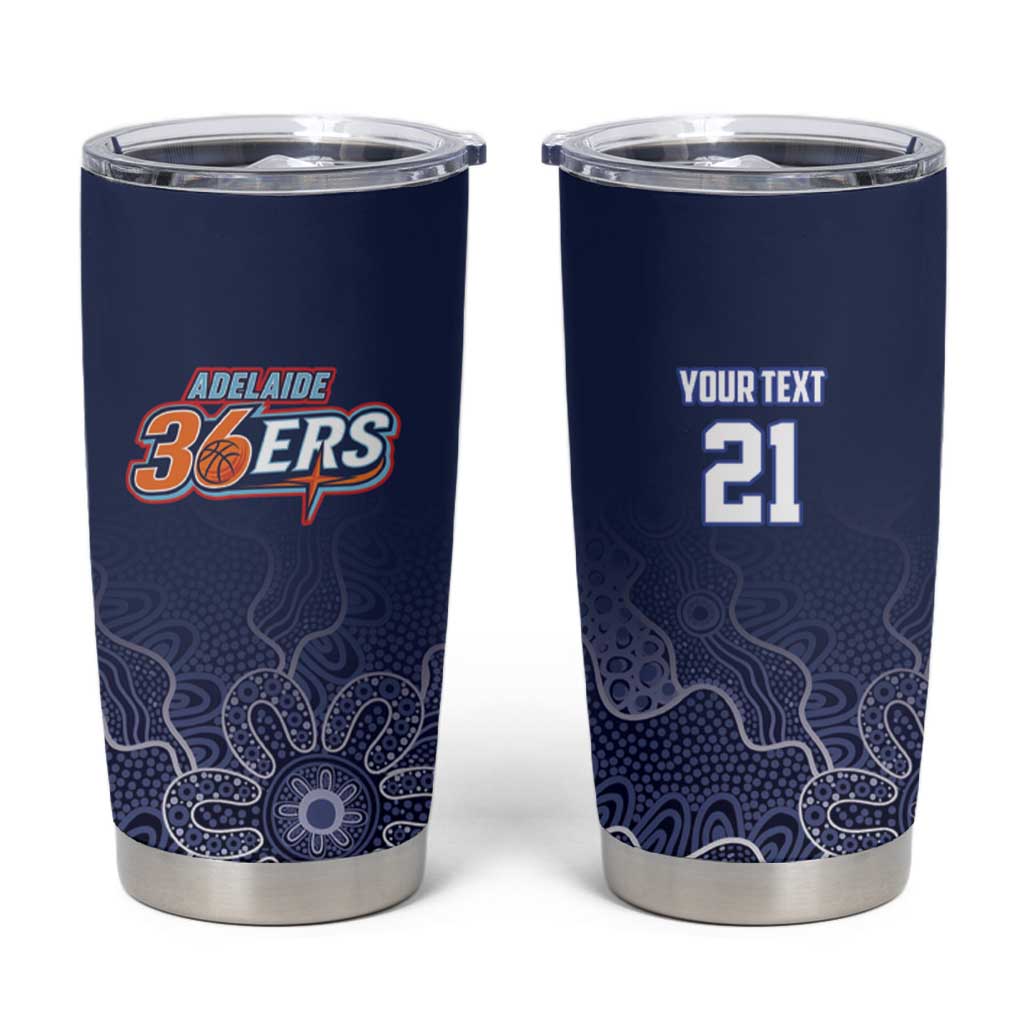 Basketball Custom Adelaide Tumbler Cup Simple Australian Dot Art - Aussie Hoodie
