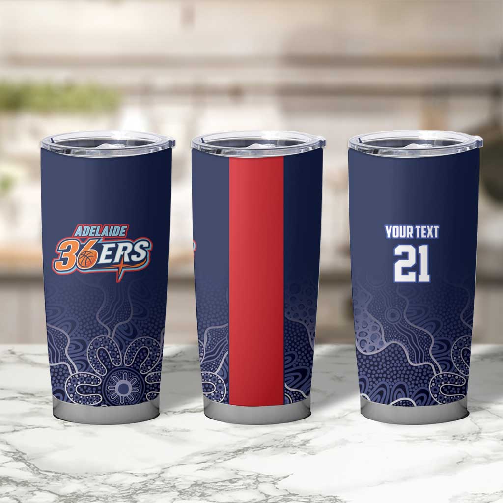 Basketball Custom Adelaide Tumbler Cup Simple Australian Dot Art - Aussie Hoodie