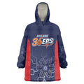 Basketball Custom Adelaide Wearable Blanket Hoodie Simple Australian Dot Art - Aussie Hoodie