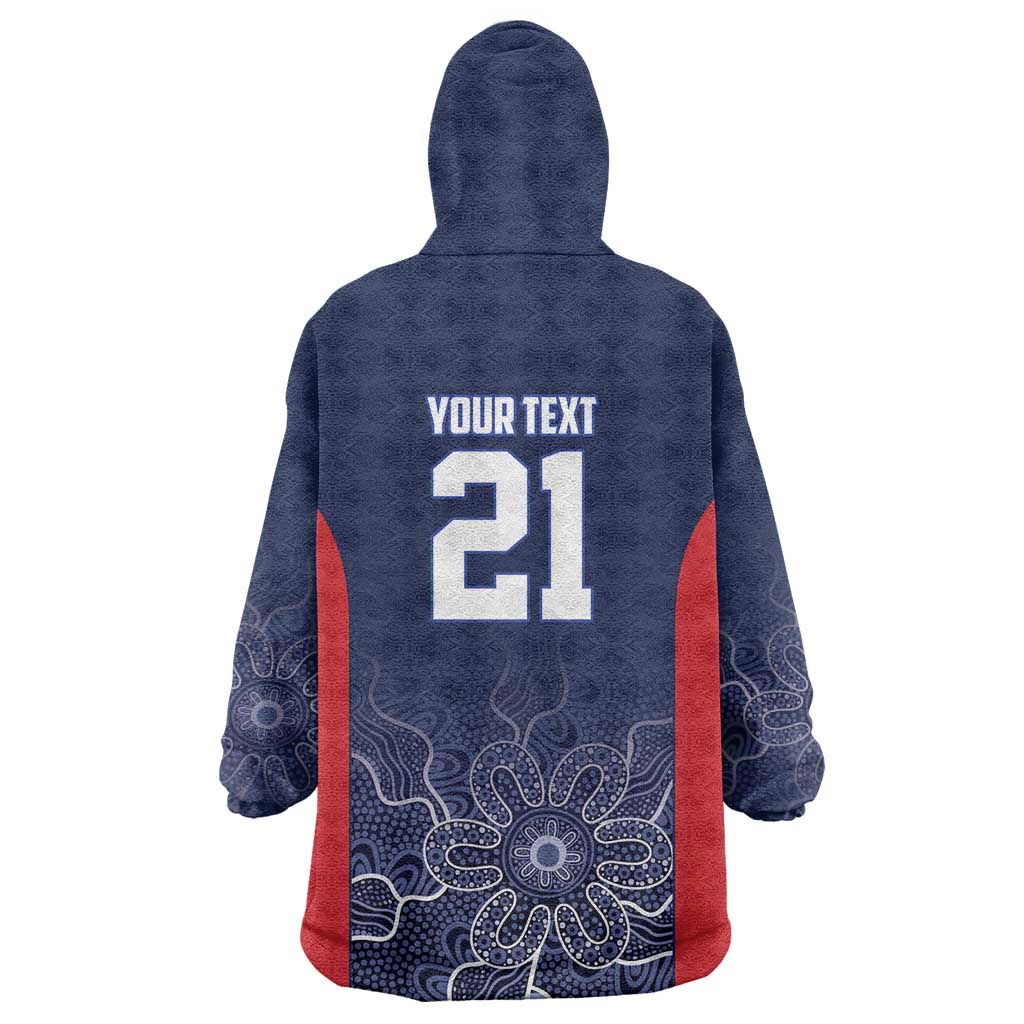 Basketball Custom Adelaide Wearable Blanket Hoodie Simple Australian Dot Art - Aussie Hoodie