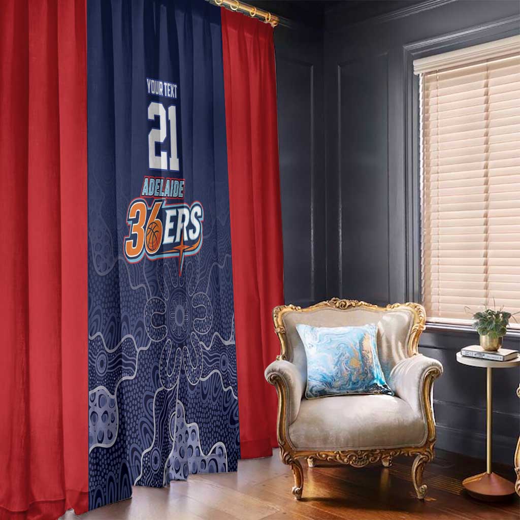 Basketball Custom Adelaide Window Curtain Simple Australian Dot Art - Aussie Hoodie