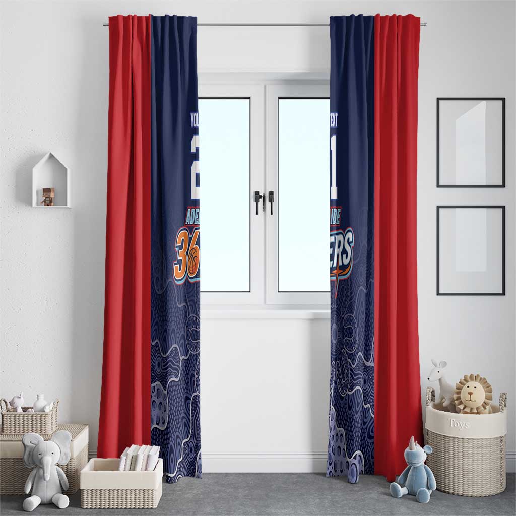 Basketball Custom Adelaide Window Curtain Simple Australian Dot Art - Aussie Hoodie