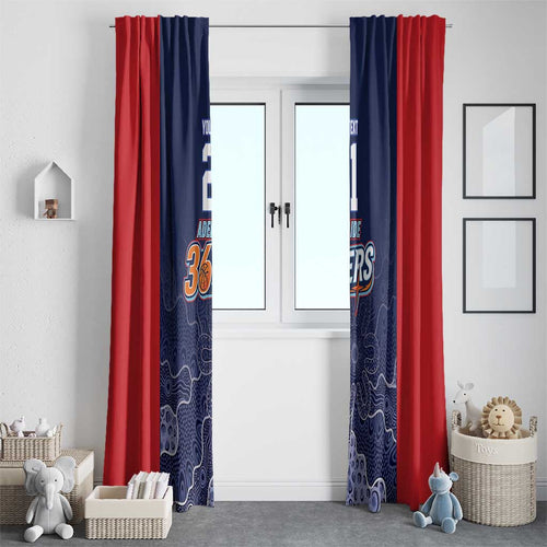 Basketball Custom Adelaide Window Curtain Simple Australian Dot Art - Aussie Hoodie