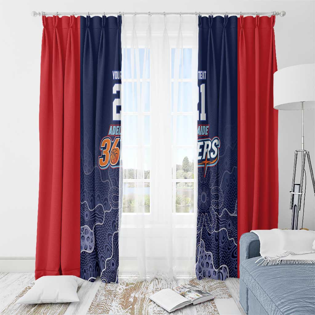 Basketball Custom Adelaide Window Curtain Simple Australian Dot Art - Aussie Hoodie