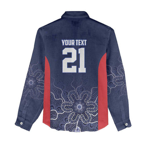 Basketball Custom Adelaide Women Casual Shirt Simple Australian Dot Art - Aussie Hoodie