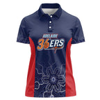 Basketball Custom Adelaide Women Polo Shirt Simple Australian Dot Art - Aussie Hoodie