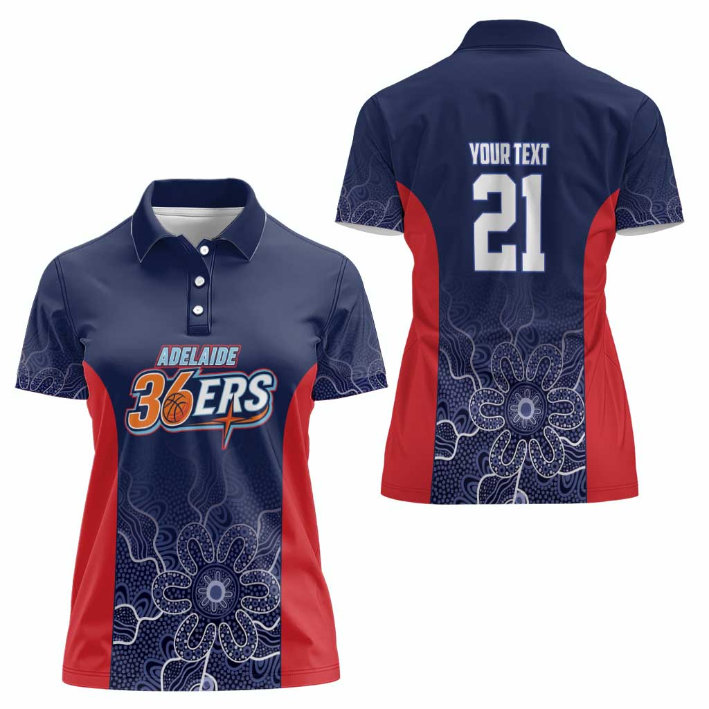 Basketball Custom Adelaide Women Polo Shirt Simple Australian Dot Art - Aussie Hoodie