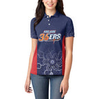 Basketball Custom Adelaide Women Polo Shirt Simple Australian Dot Art - Aussie Hoodie