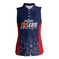 Basketball Custom Adelaide Women Sleeveless Polo Shirt Simple Australian Dot Art - Aussie Hoodie