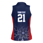 Basketball Custom Adelaide Women Sleeveless Polo Shirt Simple Australian Dot Art - Aussie Hoodie