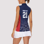 Basketball Custom Adelaide Women Sleeveless Polo Shirt Simple Australian Dot Art - Aussie Hoodie