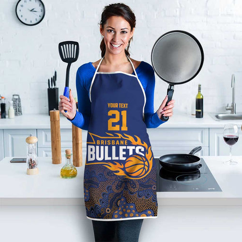 Basketball Custom Brisbane Apron Simple Australian Dot Art - Aussie Hoodie