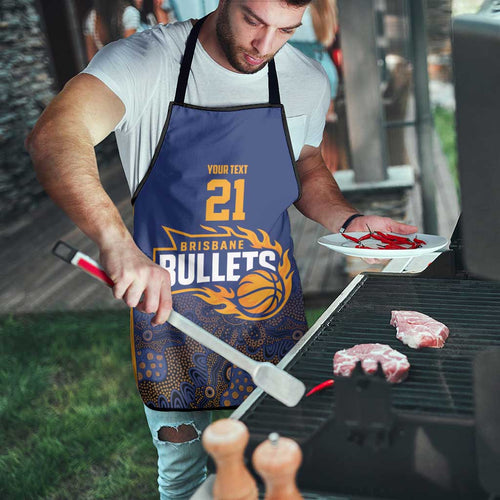 Basketball Custom Brisbane Apron Simple Australian Dot Art - Aussie Hoodie