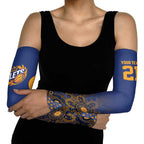 Basketball Custom Brisbane Arm Sleeves Simple Australian Dot Art - Aussie Hoodie