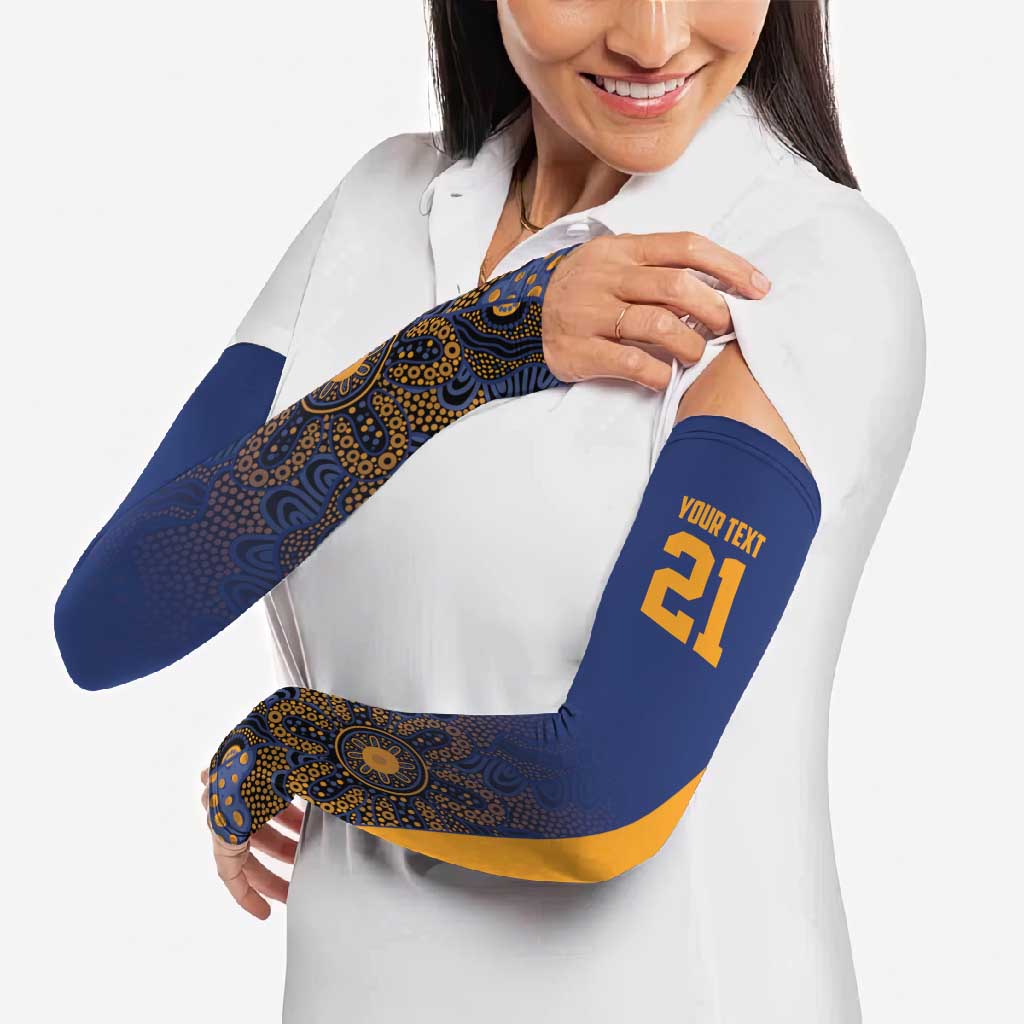 Basketball Custom Brisbane Arm Sleeves Simple Australian Dot Art - Aussie Hoodie
