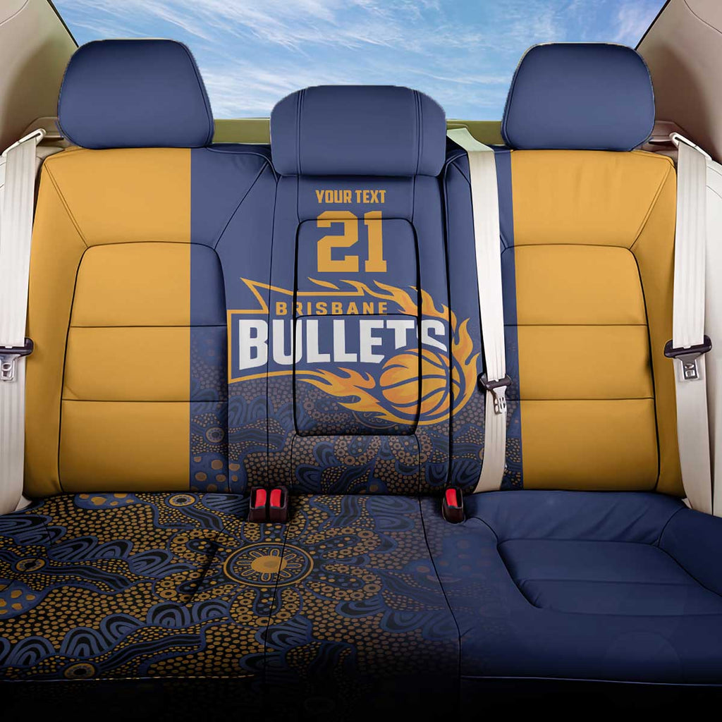 Basketball Custom Brisbane Back Car Seat Cover Simple Australian Dot Art - Aussie Hoodie