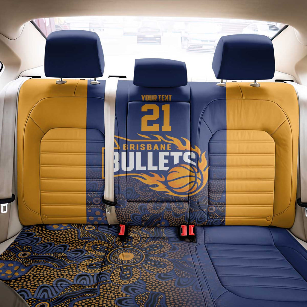 Basketball Custom Brisbane Back Car Seat Cover Simple Australian Dot Art - Aussie Hoodie