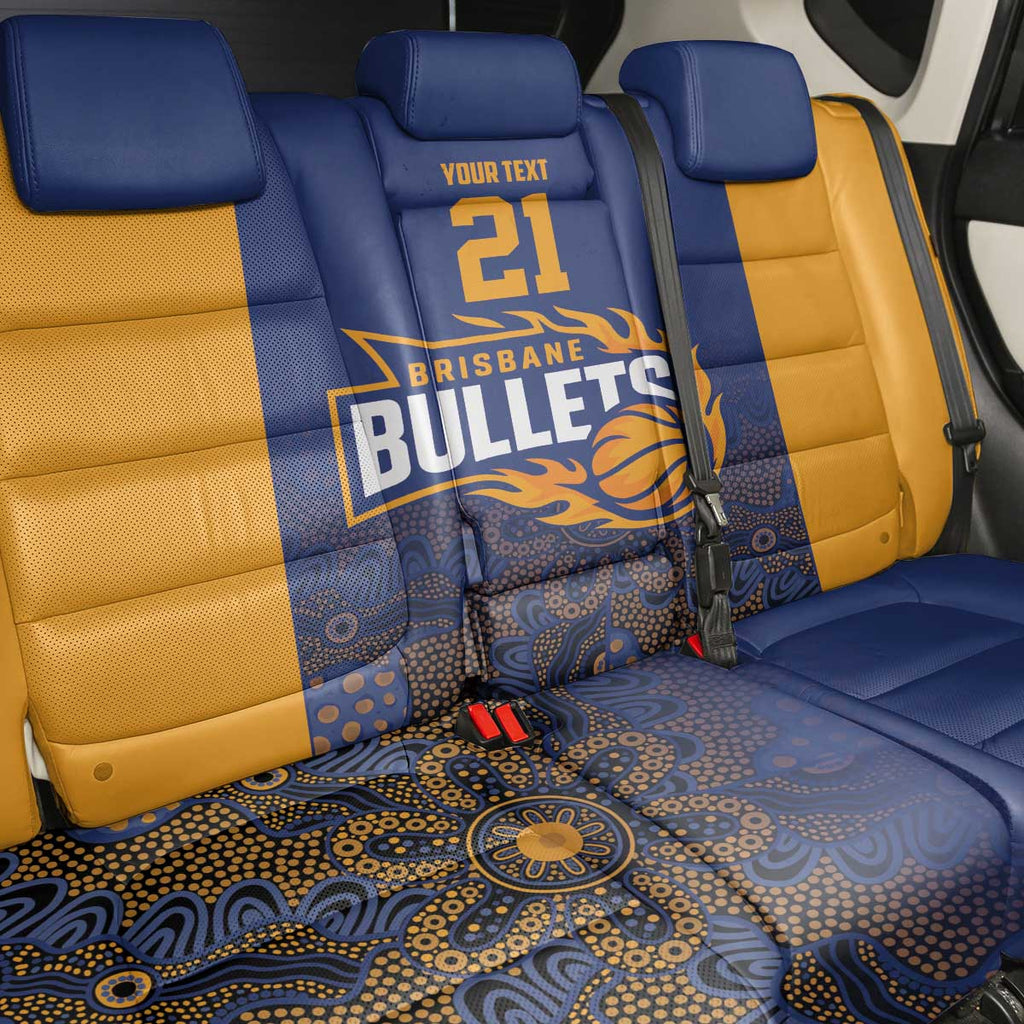 Basketball Custom Brisbane Back Car Seat Cover Simple Australian Dot Art - Aussie Hoodie