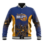 Basketball Custom Brisbane Baseball Jacket Simple Australian Dot Art - Aussie Hoodie