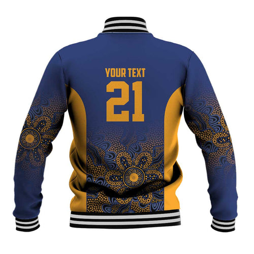 Basketball Custom Brisbane Baseball Jacket Simple Australian Dot Art - Aussie Hoodie