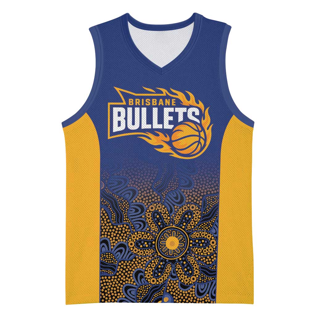 Basketball Custom Brisbane Basketball Jersey Simple Australian Dot Art - Aussie Hoodie