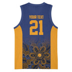 Basketball Custom Brisbane Basketball Jersey Simple Australian Dot Art - Aussie Hoodie