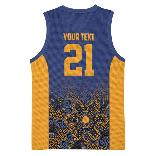 Basketball Custom Brisbane Basketball Jersey Simple Australian Dot Art - Aussie Hoodie