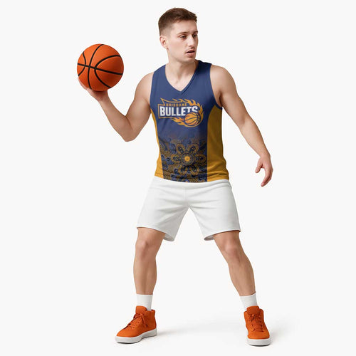 Basketball Custom Brisbane Basketball Jersey Simple Australian Dot Art - Aussie Hoodie
