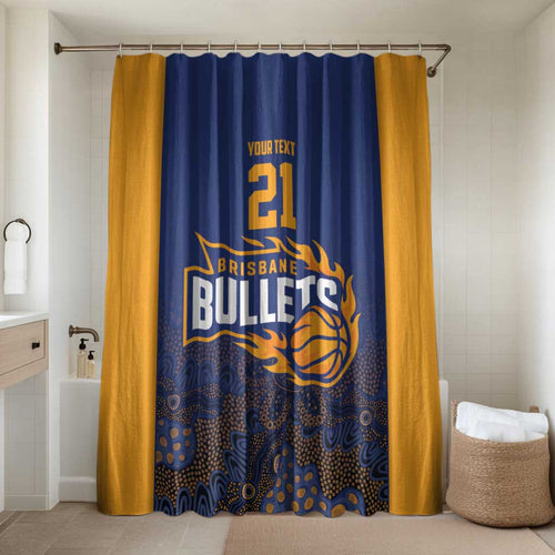 Basketball Custom Brisbane Bathroom Set Simple Australian Dot Art - Aussie Hoodie
