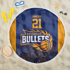Basketball Custom Brisbane Beach Blanket Simple Australian Dot Art - Aussie Hoodie