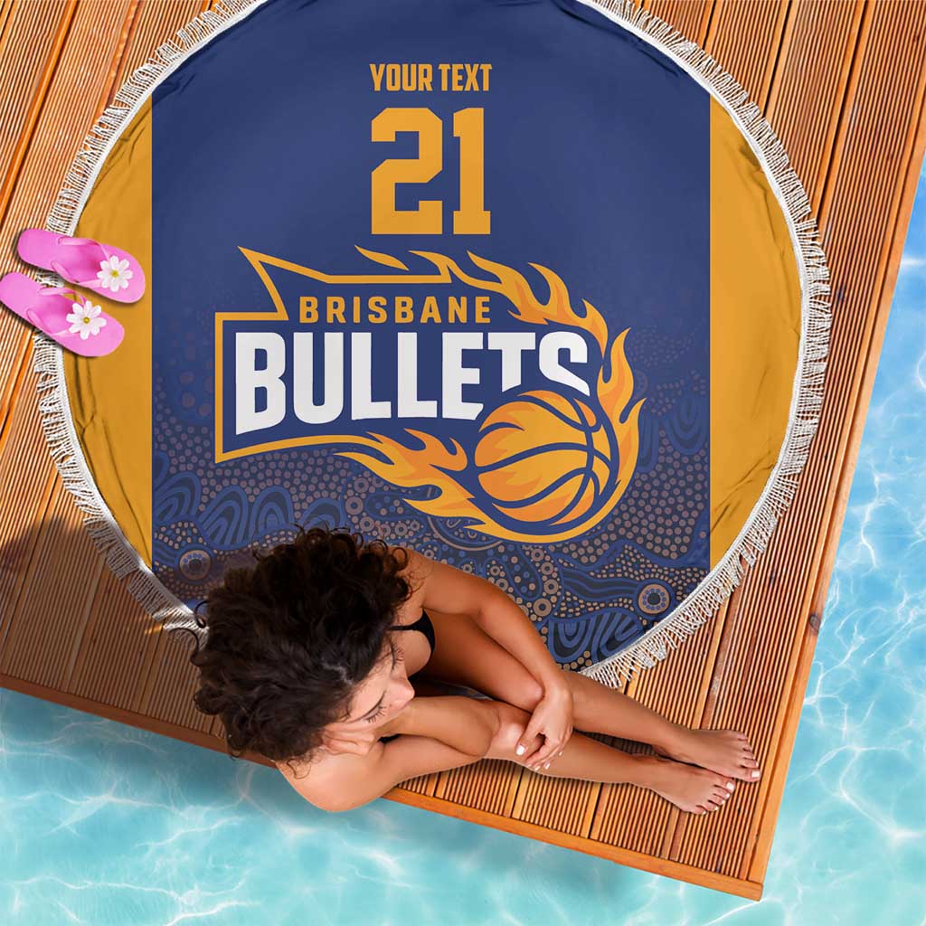 Basketball Custom Brisbane Beach Blanket Simple Australian Dot Art - Aussie Hoodie