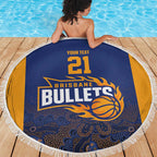 Basketball Custom Brisbane Beach Blanket Simple Australian Dot Art - Aussie Hoodie