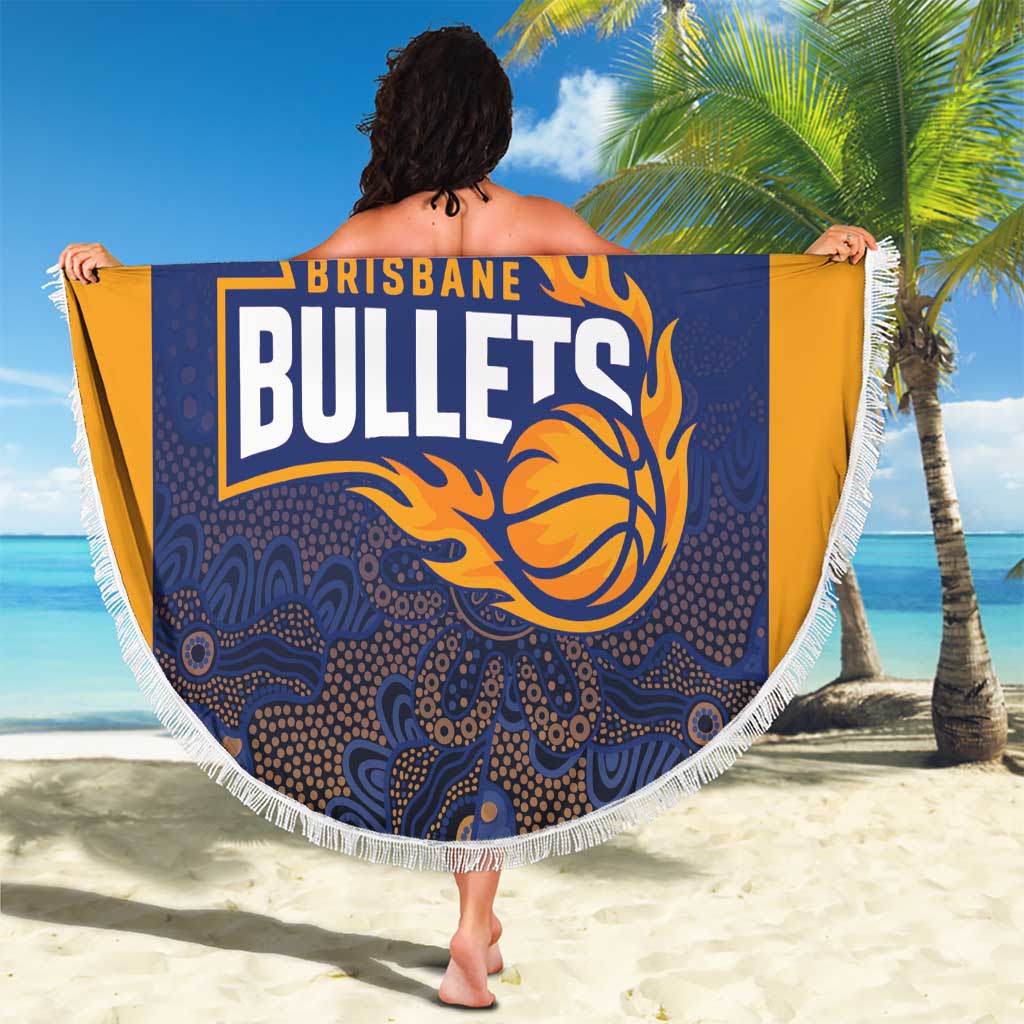 Basketball Custom Brisbane Beach Blanket Simple Australian Dot Art - Aussie Hoodie