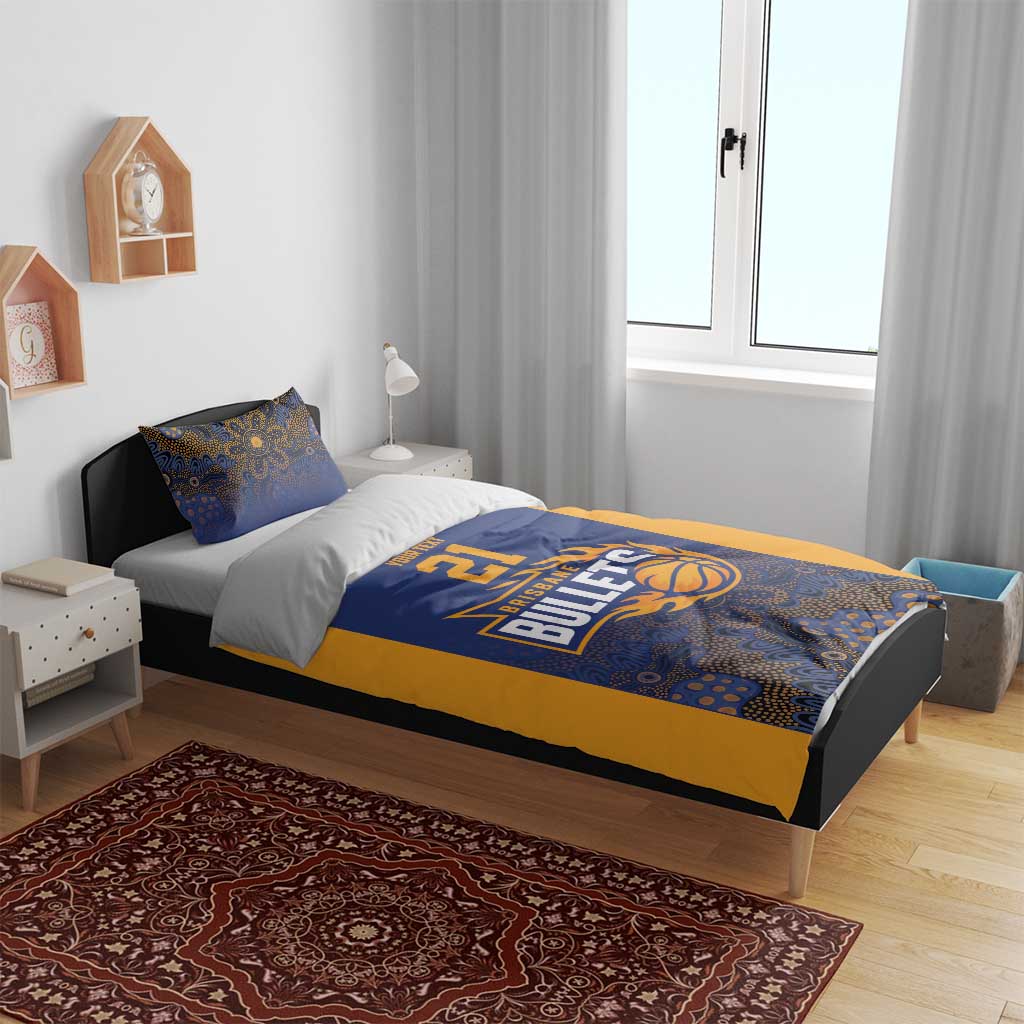 Basketball Custom Brisbane Bedding Set Simple Australian Dot Art - Aussie Hoodie