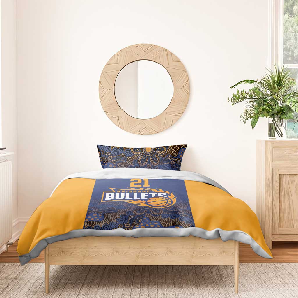 Basketball Custom Brisbane Bedding Set Simple Australian Dot Art - Aussie Hoodie