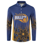 Basketball Custom Brisbane Button Sweatshirt Simple Australian Dot Art - Aussie Hoodie