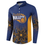Basketball Custom Brisbane Button Sweatshirt Simple Australian Dot Art - Aussie Hoodie
