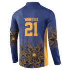 Basketball Custom Brisbane Button Sweatshirt Simple Australian Dot Art - Aussie Hoodie