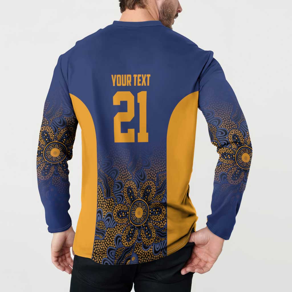 Basketball Custom Brisbane Button Sweatshirt Simple Australian Dot Art - Aussie Hoodie