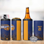 Basketball Custom Brisbane 4 in 1 Can Cooler Tumbler Simple Australian Dot Art - Aussie Hoodie