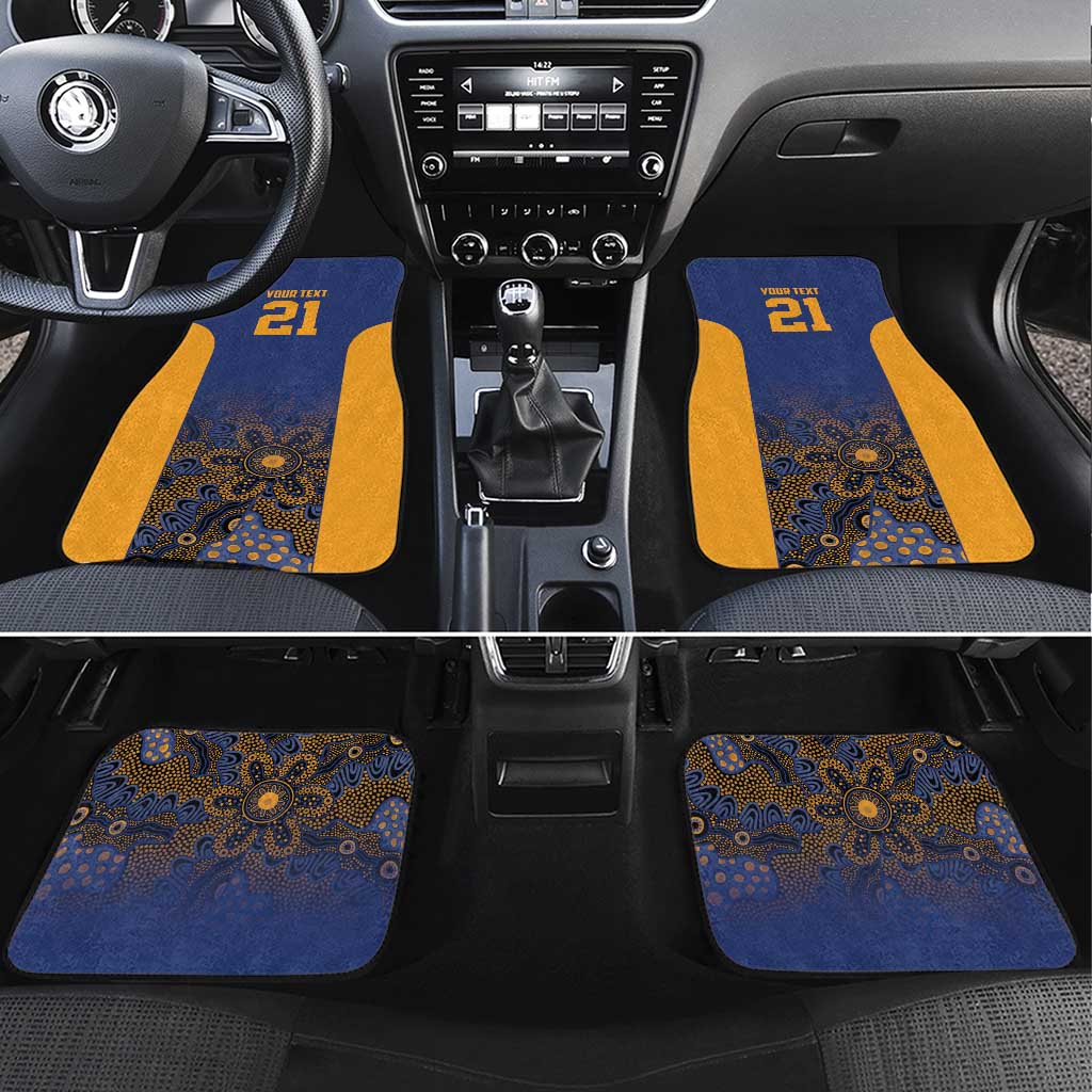 Basketball Custom Brisbane Car Mats Simple Australian Dot Art - Aussie Hoodie