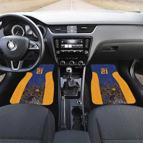 Basketball Custom Brisbane Car Mats Simple Australian Dot Art - Aussie Hoodie