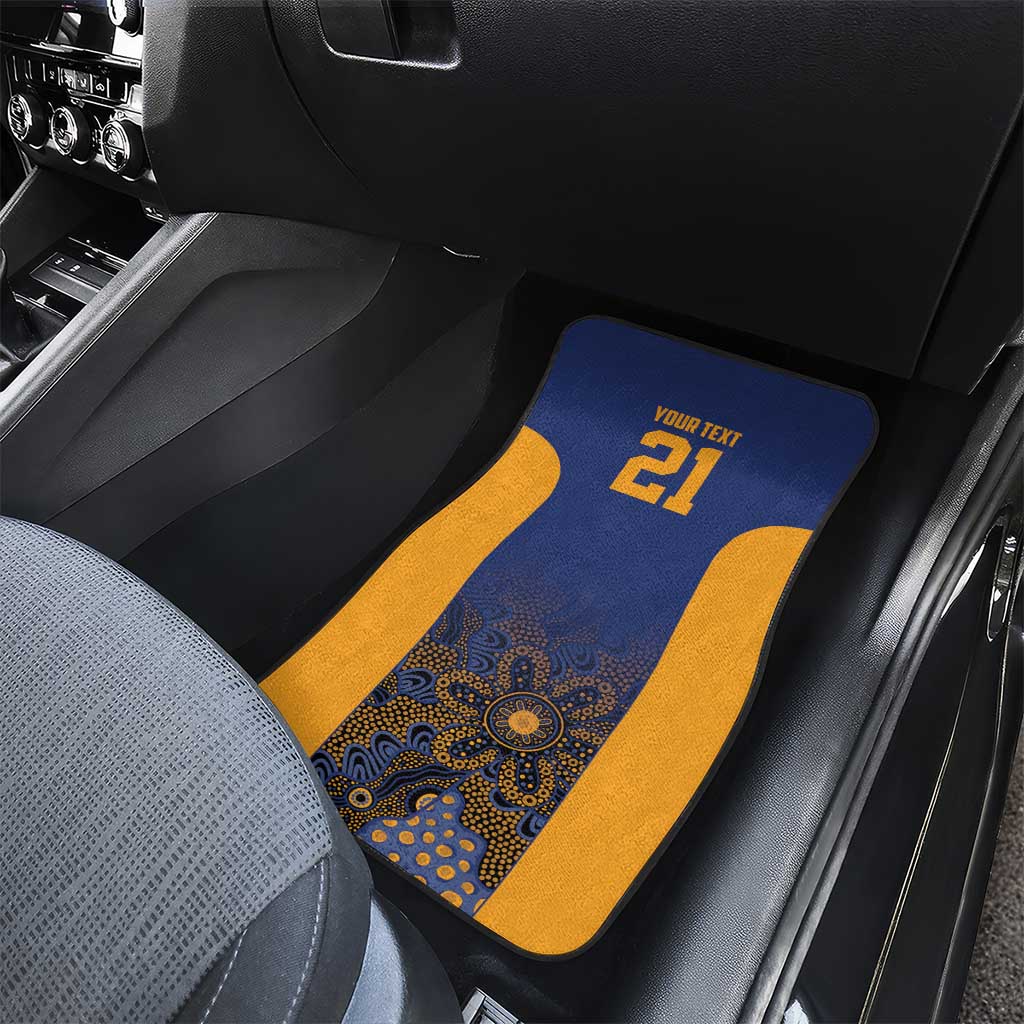 Basketball Custom Brisbane Car Mats Simple Australian Dot Art - Aussie Hoodie