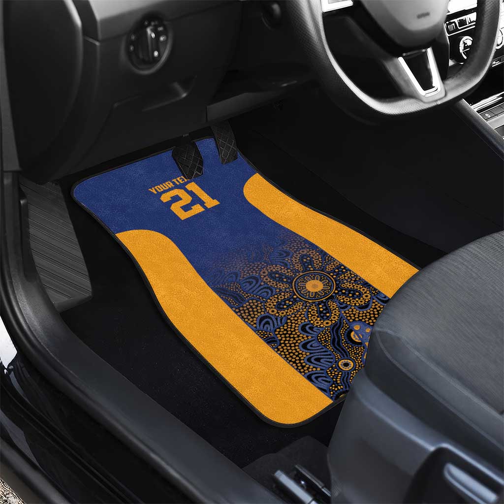 Basketball Custom Brisbane Car Mats Simple Australian Dot Art - Aussie Hoodie