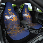 Basketball Custom Brisbane Car Seat Cover Simple Australian Dot Art - Aussie Hoodie