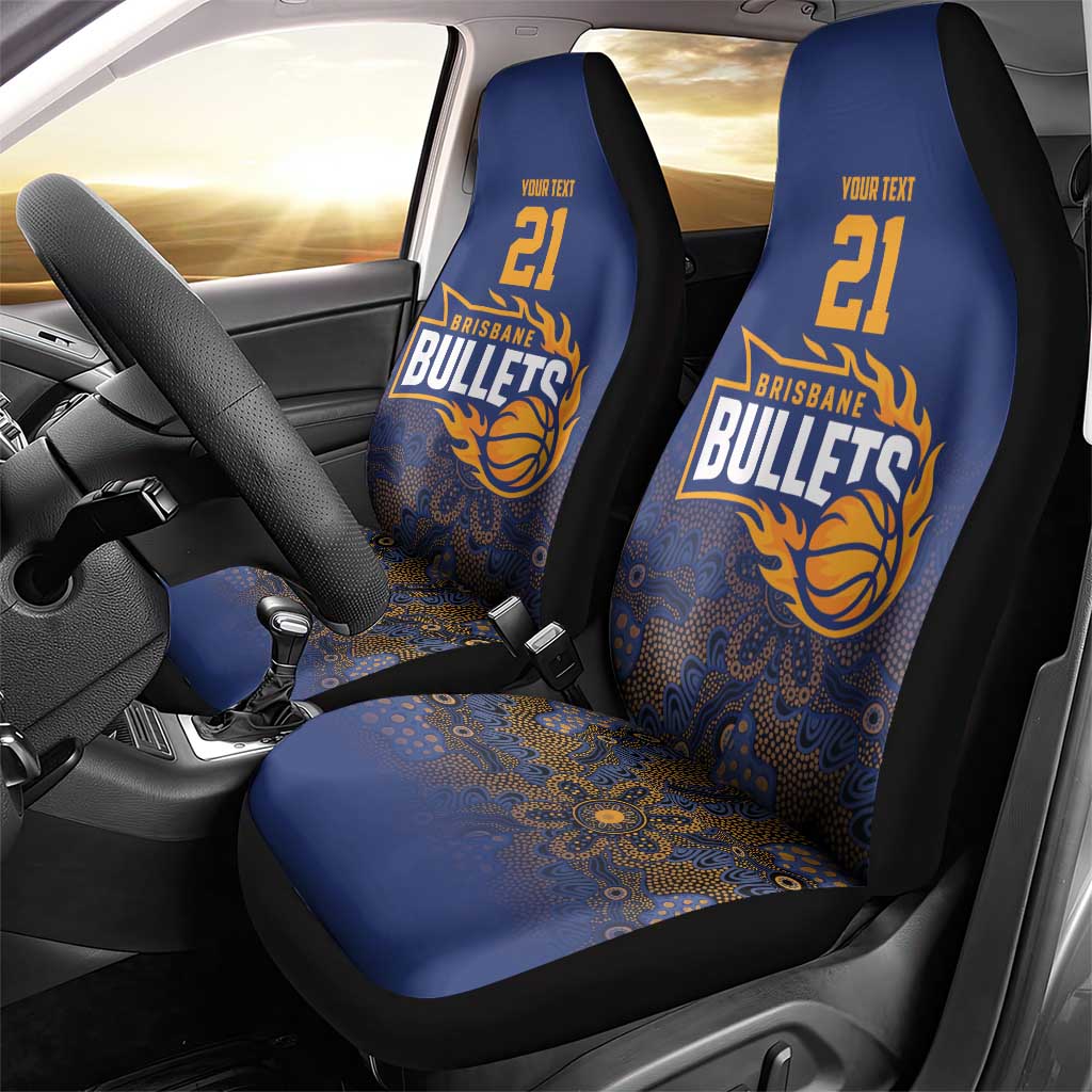 Basketball Custom Brisbane Car Seat Cover Simple Australian Dot Art - Aussie Hoodie