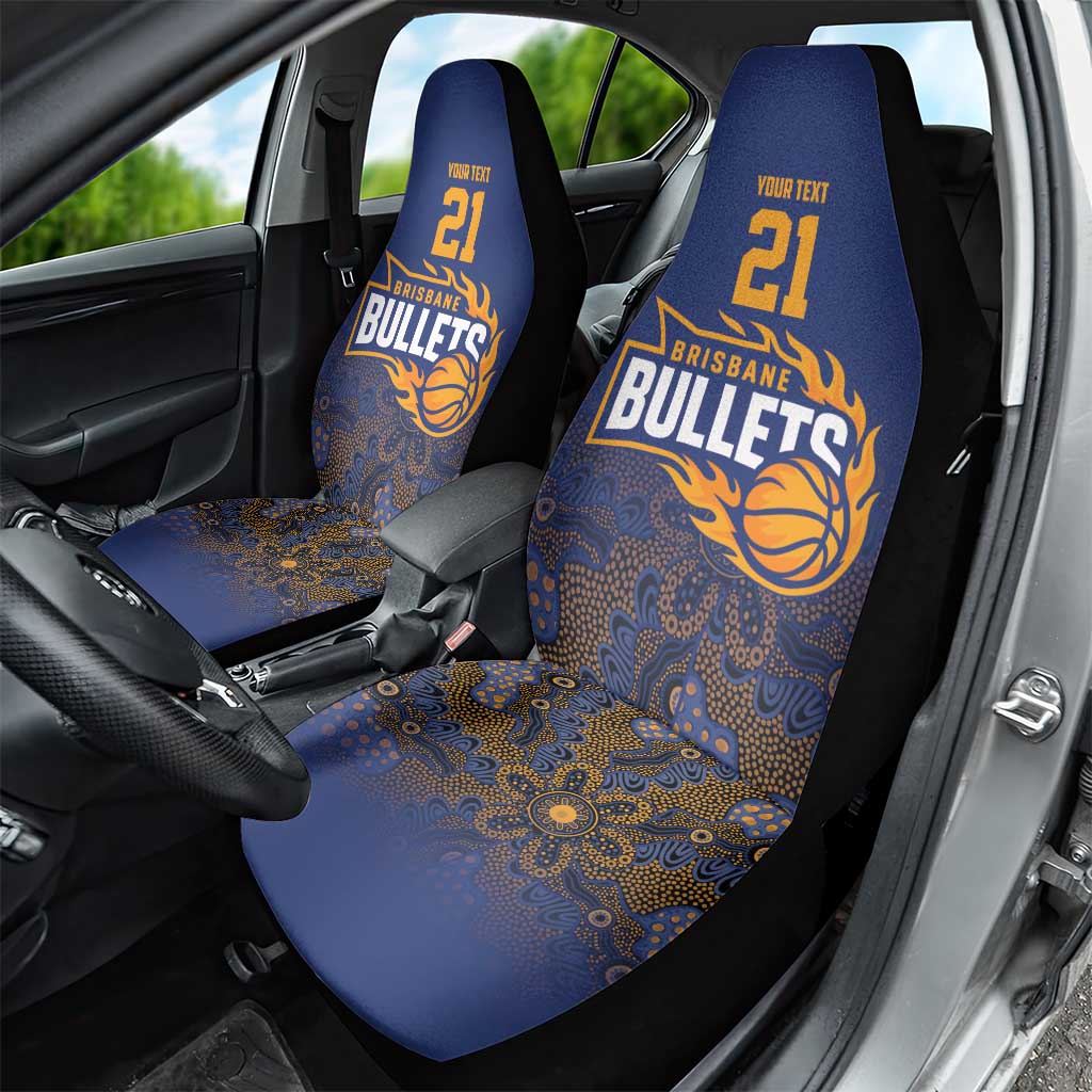 Basketball Custom Brisbane Car Seat Cover Simple Australian Dot Art - Aussie Hoodie