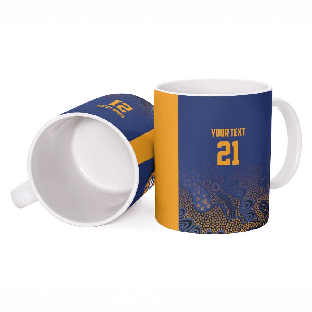 Basketball Custom Brisbane Ceramic Mug Simple Australian Dot Art - Aussie Hoodie