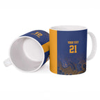 Basketball Custom Brisbane Ceramic Mug Simple Australian Dot Art - Aussie Hoodie